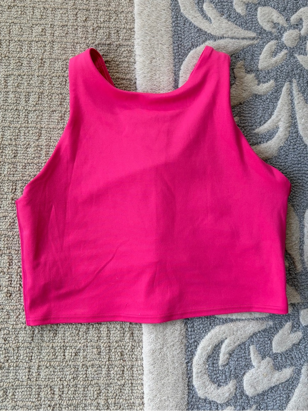 Athleta Crop Top With Built In Bra - Bright Pink
